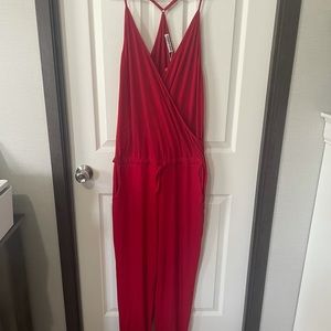 Ecowish - Red Jumpsuit